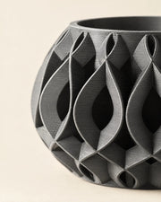Flame Relief Planter – close-up of the printed texture