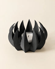 Flame Tealight Holder – three-quarter studio view