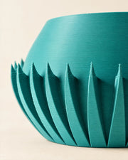 Flute Flare Planter – close-up of the printed texture