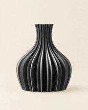 Fluted Bulb Vase – front view