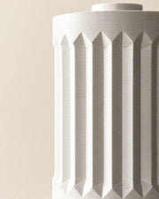 Fluted Column Vase – close-up of the printed texture