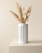 Fluted Column Vase – styled in use