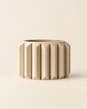 Fluted Drum Planter – front view