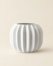Fluted Lobe Planter – front view