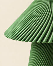 Fluted Mushroom Table Lamp – close-up of the printed texture