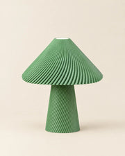 Fluted Mushroom Table Lamp – front view