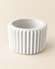 Fluted Taper Planter – three-quarter studio view