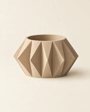 Gem Hex Planter – three-quarter studio view
