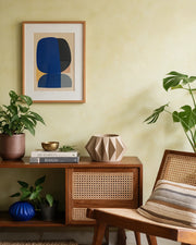 Gem Hex Planter – styled on a console