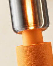 Glass Tube Table Lamp – close-up of the printed texture