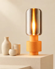 Glass Tube Table Lamp – styled in use