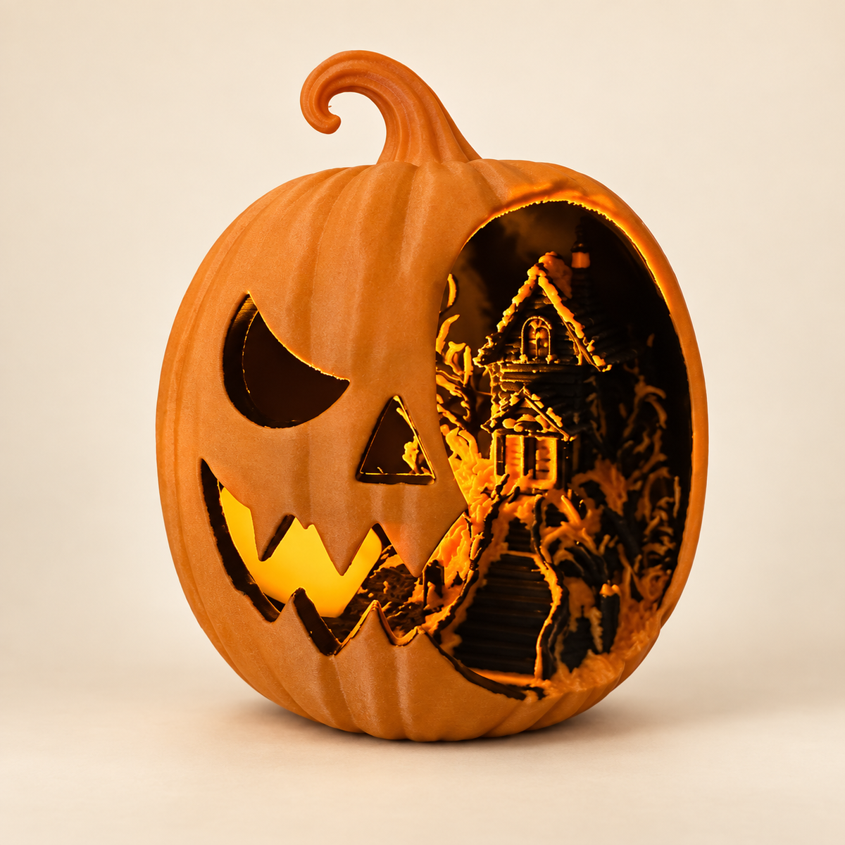 Haunted Village Pumpkin