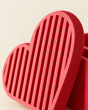 Heart Gift Box – close-up of the printed texture