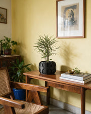Heart Slat Planter – styled on a console