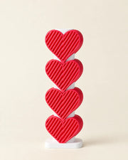Heart Stack Vase – front view