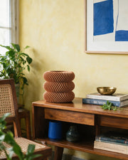 Helix Ridge Planter – styled on a console