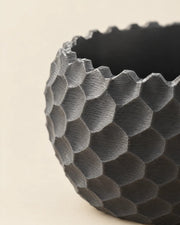 Hex Dimple Planter – close-up of the printed texture
