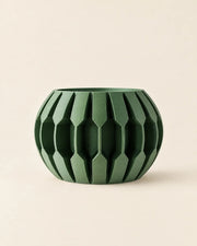 Hex Fin Planter – front view