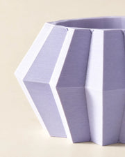 Hex Panel Planter – close-up of the printed texture