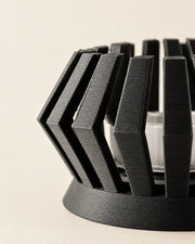 Hex Tealight Holder – close-up of the printed texture