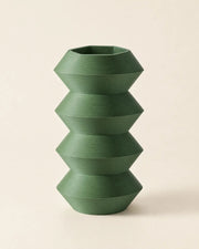 Hex Tier Vase – three-quarter studio view
