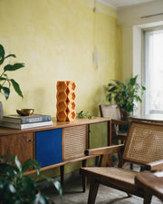 Hex Tile Vase – styled on a console