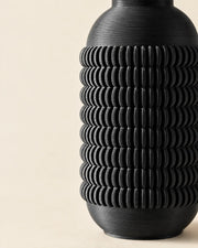 Knurl Bottle Vase – close-up of the printed texture