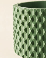Knurl Column Planter – close-up of the printed texture