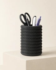 Knurl Pen Cup – styled in use