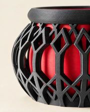 Lantern Hybrid Planter – close-up of the printed texture