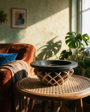 Lattice Base Bowl – on a side table at golden hour