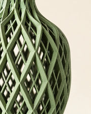 Lattice Bottle Vase – close-up of the printed texture