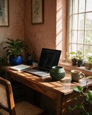 Lattice Bud Planter – on a work desk in morning sun