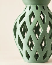 Lattice Bulb Table Lamp – close-up of the printed texture