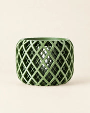 Lattice Drum Orchid Planter – front view