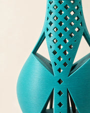 Lattice Window Vase – close-up of the printed texture