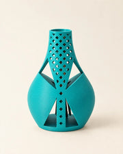 Lattice Window Vase – three-quarter studio view