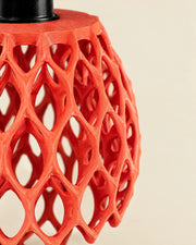 Leaf Lattice Pendant Light – close-up of the printed texture