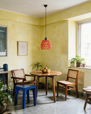 Leaf Lattice Pendant Light – styled on a console