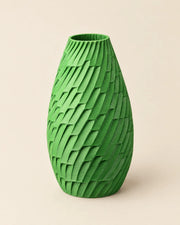 Leaf Scale Vase – three-quarter studio view