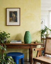 Leaf Scale Vase – styled on a console
