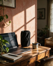 Lipa vase – on a work desk in morning sun