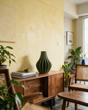 Lobe Bulb Vase – styled on a console