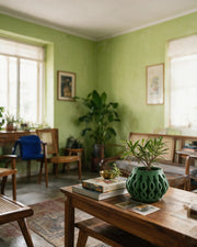 Loop Drop Planter – styled on a console
