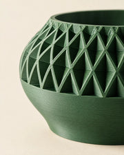 Mesh Basin Planter – close-up of the printed texture
