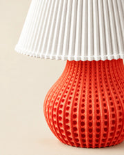 Mesh Bulb Table Lamp – close-up of the printed texture