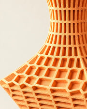 Mesh Flare Vase – close-up of the printed texture