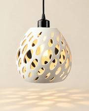 Organic Hole Pendant Light – styled in use