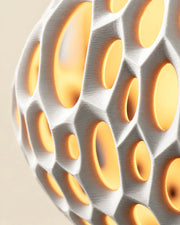 Oval Bubble Pendant Light – close-up of the printed texture
