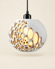 Oval Bubble Pendant Light – front view